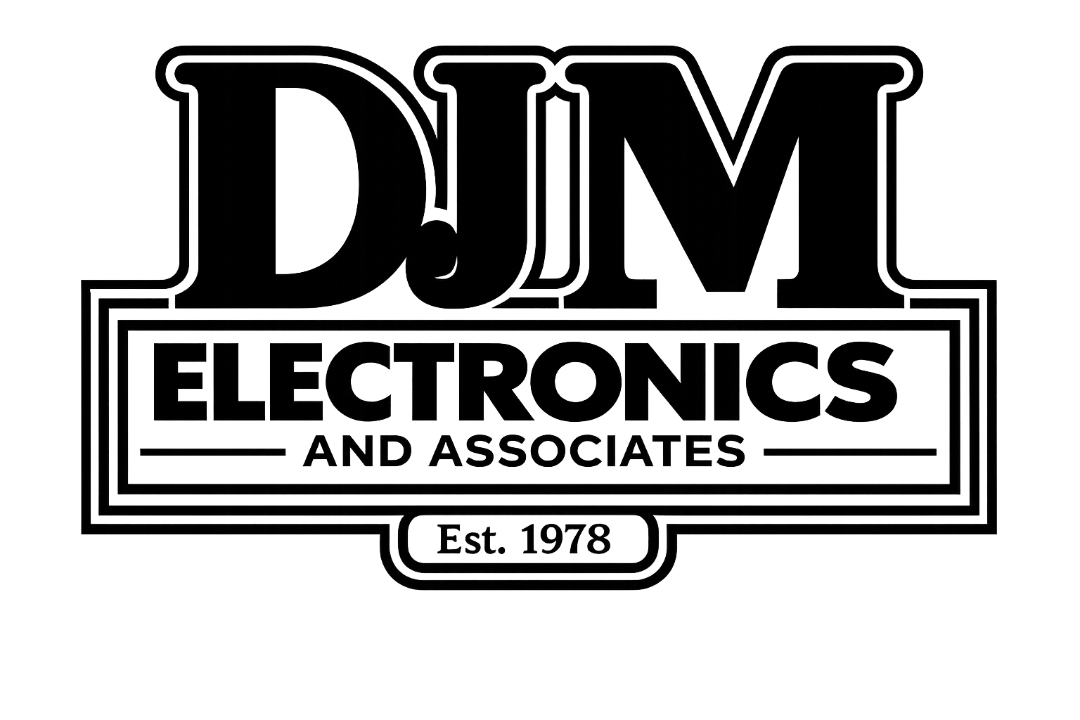 DJM Electronics original logo, established 1978