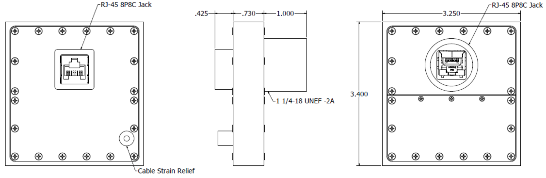 Pasif 1G Ethernet Filter Drawing