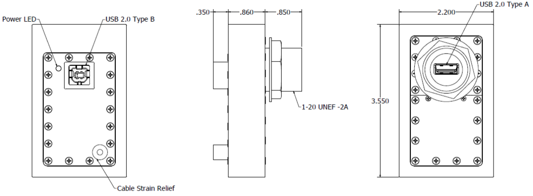 Pasif USB 2.0 Filter Drawing