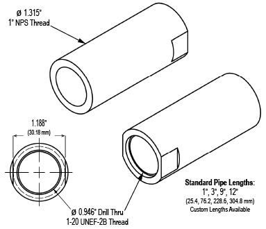 UMS Hub and Penetration Pipe Drawing
